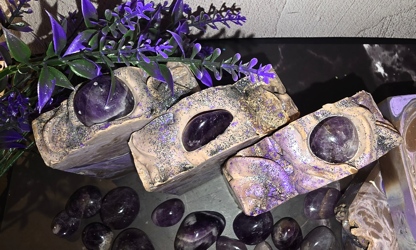 Dark Crystal with Purple Stone