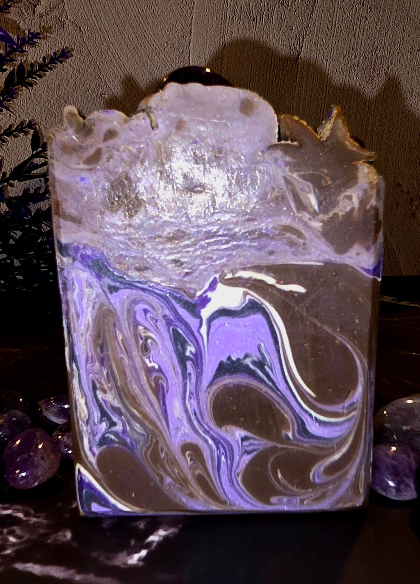 Dark Crystal with Purple Stone