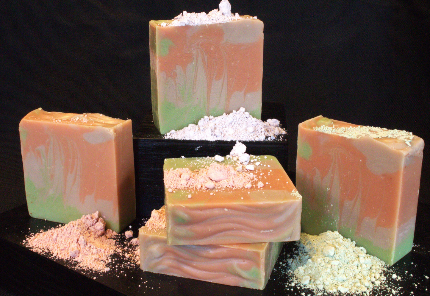 Unscented Clay Soap (French Green, French Pink Brazilian Purple clay)